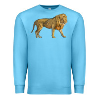 Ocean Blue lion Premium Sweatshirt - LillyAllenDesigns