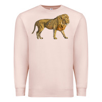 Pale Pink lion Premium Sweatshirt - LillyAllenDesigns