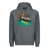 Rock fishing pelican camp Premium Hoodie - NancyCooperArtShop
