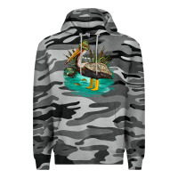 Slate Camo fishing pelican camp Premium Hoodie - NancyCooperArtShop