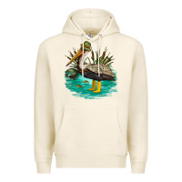 Tofu fishing pelican camp Premium Hoodie - NancyCooperArtShop