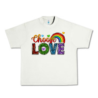 Pistachio choose love Urban Heavy Tee - texasbilliewilder