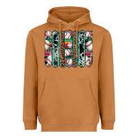 Meerkat baseball serape cowhide turquoise leopard glitter  brushstrokes Heavyweight Hoodie - Artiststas