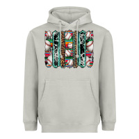 Moon Dust baseball serape cowhide turquoise leopard glitter  brushstrokes Heavyweight Hoodie - Artiststas