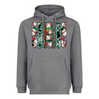 Storm baseball serape cowhide turquoise leopard glitter  brushstrokes Heavyweight Hoodie - Artiststas