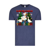 Vintage Denim honking through the snow Vintage Tee - Zillion Design Studio