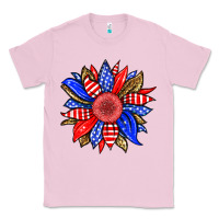 Bubblegum Pink America sunflower Classic Tee - Neo Western