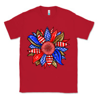 Red America sunflower Classic Tee - Neo Western