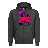 Charcoal Heather a little wild a little sweet Zipper Hoodie - JahusDesignShop
