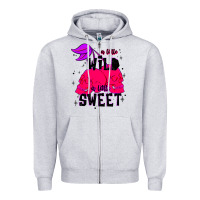 Heather Grey a little wild a little sweet Zipper Hoodie - JahusDesignShop
