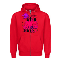 Red a little wild a little sweet Zipper Hoodie - JahusDesignShop