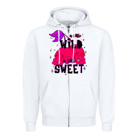 White a little wild a little sweet Zipper Hoodie - JahusDesignShop