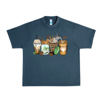 Midnight Navy latte coffee cups Urban Heavy Tee - Zillion Design Studio
