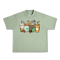 Oil Green latte coffee cups Urban Heavy Tee - Zillion Design Studio