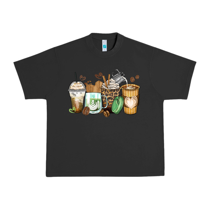Latte Coffee Cups Urban Heavy Tee by Zillion Design Studio | Teevron