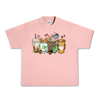Salmon latte coffee cups Urban Heavy Tee - Zillion Design Studio