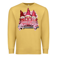 Antique Gold loads of love with flowers Premium Sweatshirt - NancyCooperArtShop