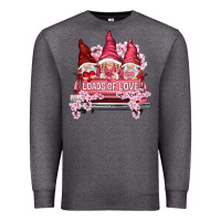 Charcoal Heather loads of love with flowers Premium Sweatshirt - NancyCooperArtShop