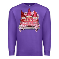 Purple loads of love with flowers Premium Sweatshirt - NancyCooperArtShop