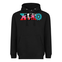 Black xoxo with cow Heavyweight Hoodie - AdoDesignShop