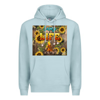 Blue Mist camp life Premium Hoodie - NancyCooperArtShop