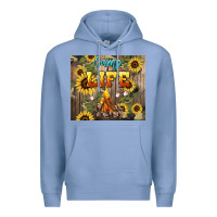 Colony Blue camp life Premium Hoodie - NancyCooperArtShop