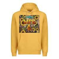 Mustard camp life Premium Hoodie - NancyCooperArtShop