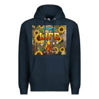 Navy camp life Premium Hoodie - NancyCooperArtShop