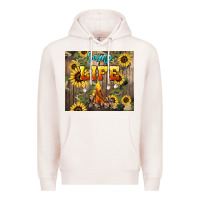 Pale Pink camp life Premium Hoodie - NancyCooperArtShop
