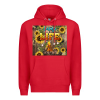 Red camp life Premium Hoodie - NancyCooperArtShop