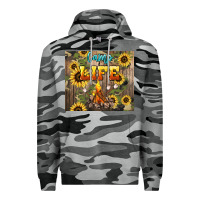 Slate Camo camp life Premium Hoodie - NancyCooperArtShop