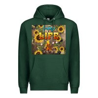 Sports Green camp life Premium Hoodie - NancyCooperArtShop