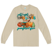 Mushroom just a girl who loves pumpkin spice Long Sleeve Tee - AdoDesignShop