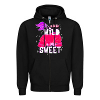 Black a little wild a little sweet Zipper Hoodie - JahusDesignShop