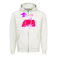 Oatmeal Heather a little wild a little sweet Zipper Hoodie - JahusDesignShop