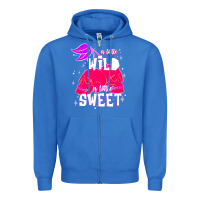 True Royal a little wild a little sweet Zipper Hoodie - JahusDesignShop