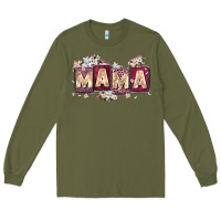 Army Green mama with license letters Long Sleeve Tee - Zillion Design Studio