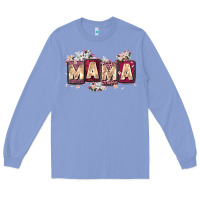 Colony Blue mama with license letters Long Sleeve Tee - Zillion Design Studio