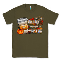 Army Green wild about pumpkin spice Classic Tee - CowhideDigitalArt