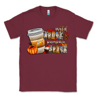 Burgundy wild about pumpkin spice Classic Tee - CowhideDigitalArt