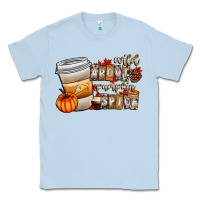 Dusty Blue wild about pumpkin spice Classic Tee - CowhideDigitalArt