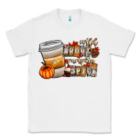 White wild about pumpkin spice Classic Tee - CowhideDigitalArt