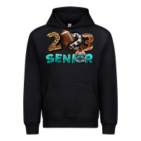Black American Football Senior 2023 Urban Hoodie - BundleAndBundleShop