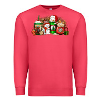 Cardinal Christmas snow coffee cups Premium Sweatshirt - Jasminsmagicworld