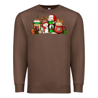 Chestnut Christmas snow coffee cups Premium Sweatshirt - Jasminsmagicworld
