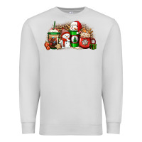 Dove Grey Christmas snow coffee cups Premium Sweatshirt - Jasminsmagicworld