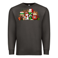 Smoke Christmas snow coffee cups Premium Sweatshirt - Jasminsmagicworld