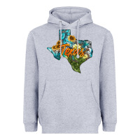 Heather Grey western texas map Heavyweight Hoodie - AdoDesignShop