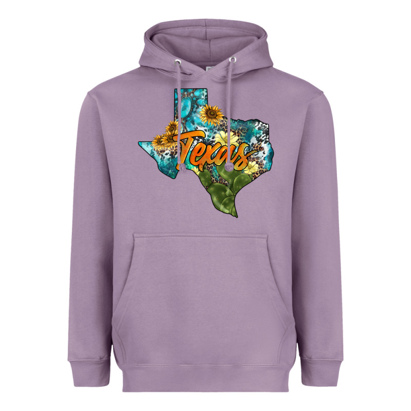 Western Texas Map Heavyweight Hoodie by AdoDesignShop | Teevron