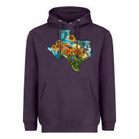 Plum western texas map Heavyweight Hoodie - AdoDesignShop